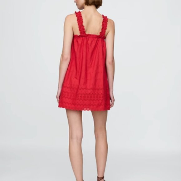 DOEN x GAP Eyelet Shift Mini Dress NEW WITH TAGS - Picture 3 of 7